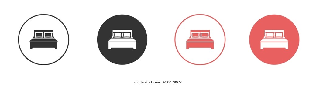 Bed icon vector design template simple and clean style