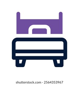 bed icon. vector dual tone icon for your website, mobile, presentation, and logo design.