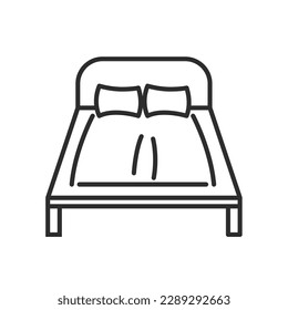 bed icon vector element design template web