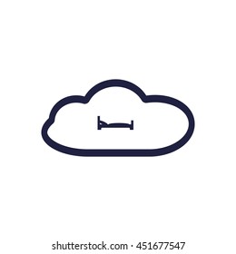 bed Icon, vector, icon flat