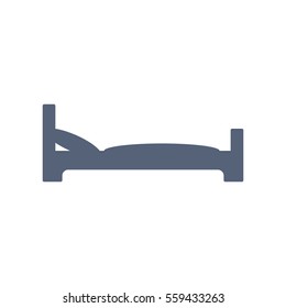 Bed Icon Vector flat design style