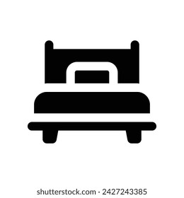 bed icon. vector glyph icon for your website, mobile, presentation, and logo design.