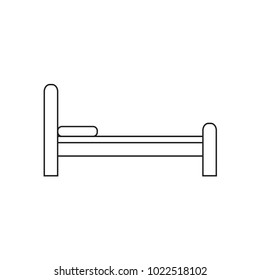 bed icon- vector illustration