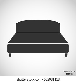 Bed icon - vector  illustration