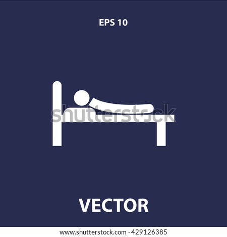 bed icon. bed vector illustration
