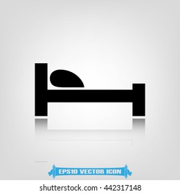 bed icon vector illustration EPS 10.