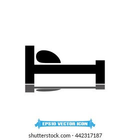bed icon vector illustration EPS 10.