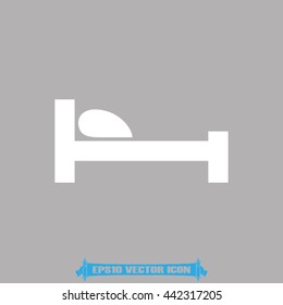 bed icon vector illustration EPS 10.