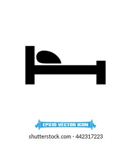 bed icon vector illustration EPS 10.