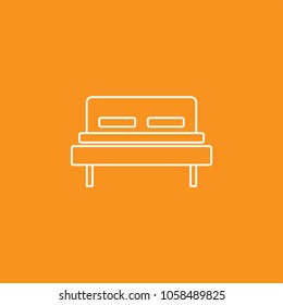 Bed Icon, Vector Illustration, EPS10. 