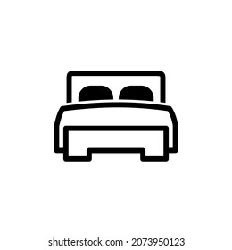 bed icon vector illustration logo template for many purpose. Isolated on white background.