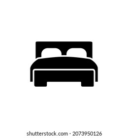 bed icon vector illustration logo template for many purpose. Isolated on white background.