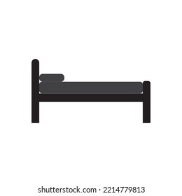 bed icon vector illustration logo design
