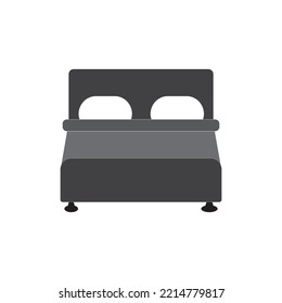bed icon vector illustration logo design