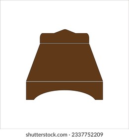 bed icon vector illustration logo design