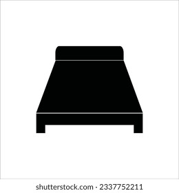 diseño del logotipo de la ilustración del vector del icono de la cama