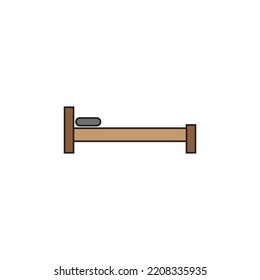 bed icon vector illustration simple design