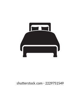 bed icon vector illustration simple design
