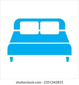 bed icon vector illustration symbol