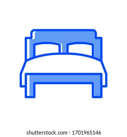 Bed icon vector illustration template