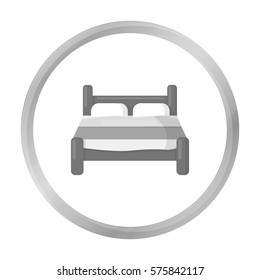 Bed icon of vector illustration for web and mobile