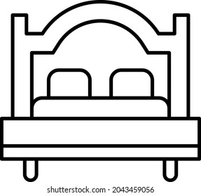 Bed icon vector image. Can also be used for web apps, mobile apps and print media.