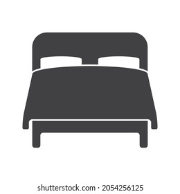 Bed Icon vector Line on white background image for web, presentation, logo, Icon Symbol. 