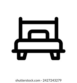 bed icon. vector line icon for your website, mobile, presentation, and logo design.