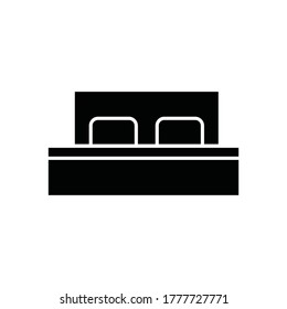 bed icon vector sign symbol 