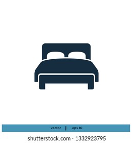Bed Icon vector Symbol