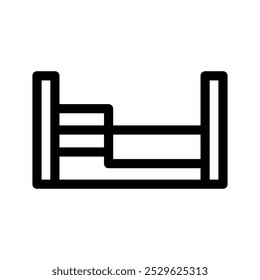 Bed Icon Vector Symbol Design Illustration