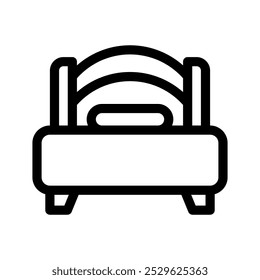 Ilustração de design de símbolo de vetor de ícone de cama