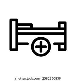Bed Icon Vector Symbol Design Illustration