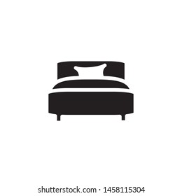 bed icon vector symbol template