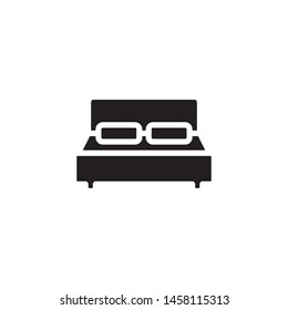 bed icon vector symbol template