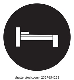 bed icon vector template illustration logo design