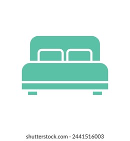 Bed Icon Vector Template Illustration Design