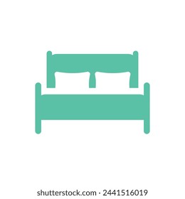 Diseño de ilustración vectorial de icono de cama