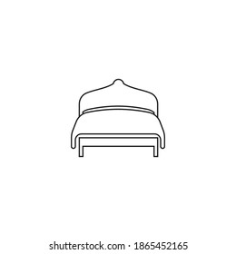Bed icon vector,design illustration template