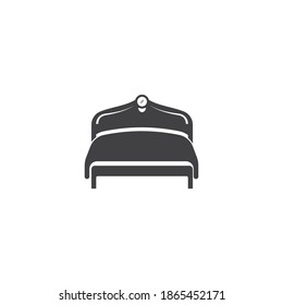 Bed icon vector,design illustration template