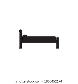 Bed icon vector,design illustration template