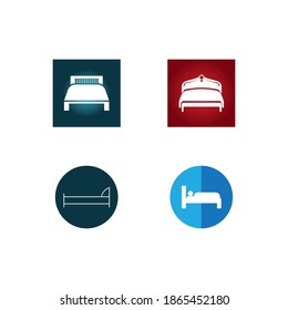 Vector de icono de cama,plantilla de ilustración de diseño