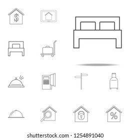 bed icon. web icons universal set for web and mobile
