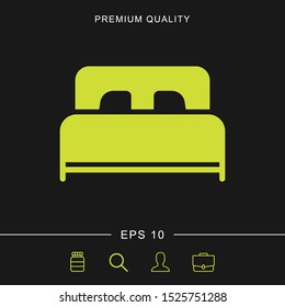 Bed icon for web and mobile