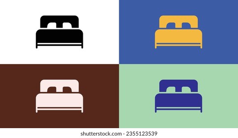 Icono de cama para web y móvil