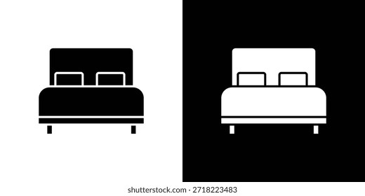 Bettsymbole Vektorvorlage Illustration Symbol Pixel perfekt