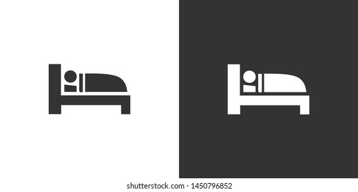 Bed Illustration Symbol Icon Vector