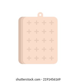 Bed inflatable mattress icon. Flat illustration of bed inflatable mattress vector icon isolated on white background