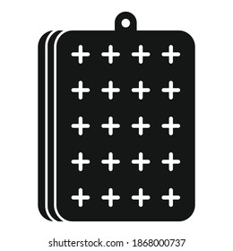Bettaufblasbare Matratze Symbol. Einfache Illustration von aufblasbarer Matratze, Vektorsymbol für Webdesign einzeln auf weißem Hintergrund