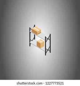 Bed isometric vector icon